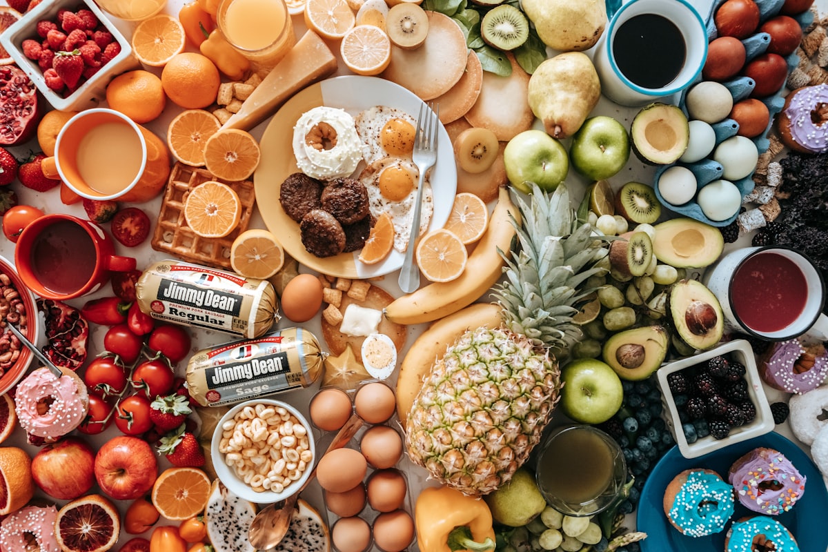 Nutritious whole foods for sustained energy